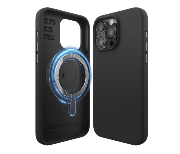 Elago Silicon Case MagSafe do iPhone 15 Pro Max Black - 1235934 - zdjęcie